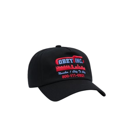 OBEY "OBEY INK 5 PANEL SNAPBACK" [BLACK]