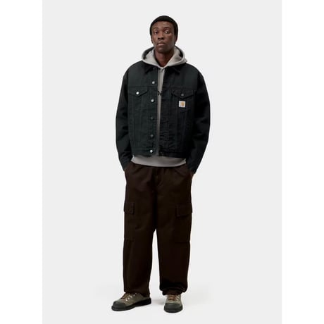 CARHARTT WIP "OG TRUCKER JACKET" [BLACK STONE CANVAS]