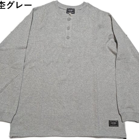 BIG MIKE "Honeycomb Waffle Henry Neck Midweight L/S" 2COLORS