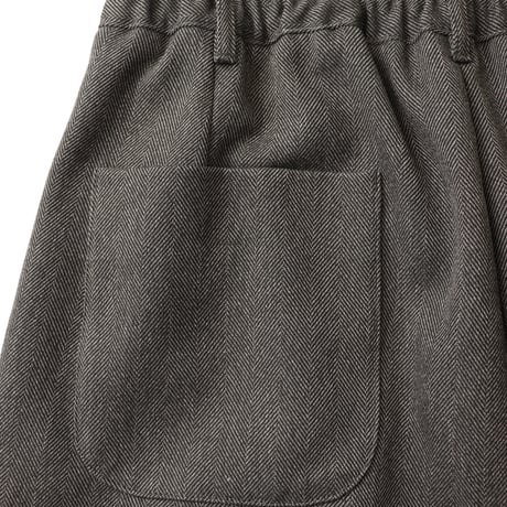AMNE "HERRINGBONE PEG TOP SLACKS" 2COLORS