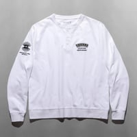 ROARK "ROAMIING" 14OZ H/W HENLY NECK L/S TEE [WHITE]