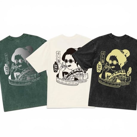 RUTSUBO "BAR HOPPING S/S T-SHIRTS" 3COLORS