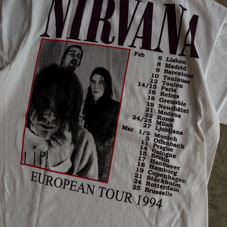 NIRVANA IN UTERO TOUR TEE(NEW)