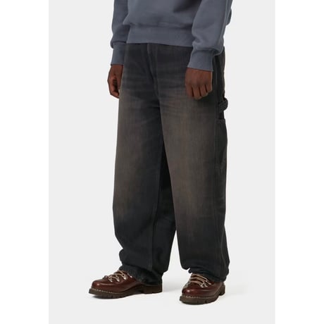 CARHARTT WIP "OG SINGE KNEE PANT" [BLACK TOBACCO USED WASH]