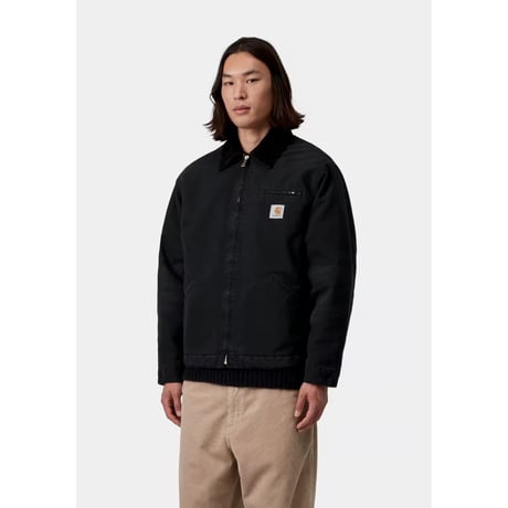CARHARTT WIP "OG DETROIT JACKET"[BLACK STONE CANVAS]