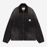 CARHARTT WIP "OG DETROIT JACKET"[BLACK TOBACCO USED WASH]