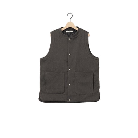 AMNE "HERRINGBONE INSULATION VEST" 2COLORS