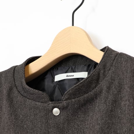 AMNE "HERRINGBONE INSULATION VEST" 2COLORS