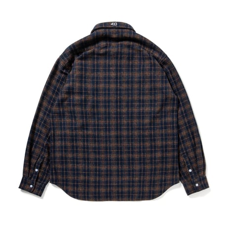 430 "L/S TTN CHECK SHIRT" [NAVY]
