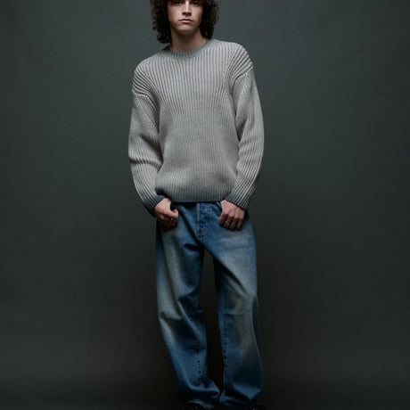 OBEY "OBEY IAN FADED WASH SWEATER"