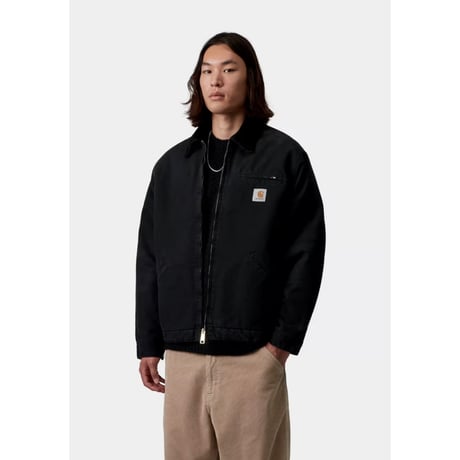 CARHARTT WIP "OG DETROIT JACKET"[BLACK STONE CANVAS]