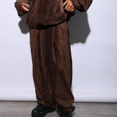RUTSUBO "LUX SUEDE WIDE EASY PANTS" 2COLORS