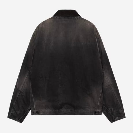 CARHARTT WIP "OG DETROIT JACKET"[BLACK TOBACCO USED WASH]