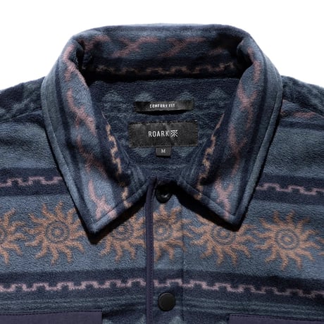 ROARK "FLEECE EMBER OVER SHIRT"[NAVY]