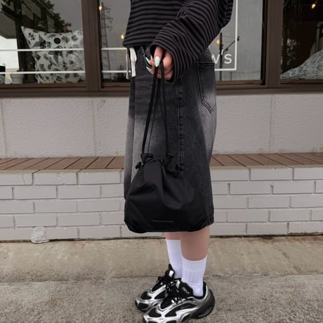 BAICYCLON by bagjack / BCL-154 PACKABLE TOTE SHOULDER BAG  / BLACK