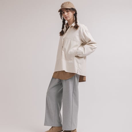 AMNE "GABARDINE CLASSIC SHIRTS" 2COLORS