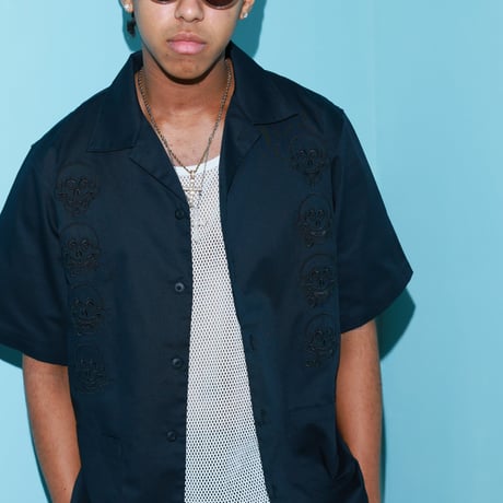 RUTSUBO "KENNY SKULL CAMP COLLAR SHIRT" 2COLORS