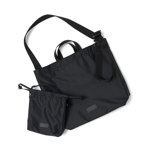 BAICYCLON by bagjack / BCL-154 PACKABLE TOTE SHOULDER BAG  / BLACK