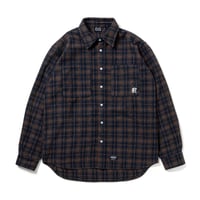430 "L/S TTN CHECK SHIRT" [NAVY]