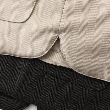 AMNE "HERRINGBONE INSULATION VEST" 2COLORS