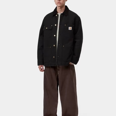 CARHARTT WIP "OG CHORE COAT" [BLACK STONE CANVAS]