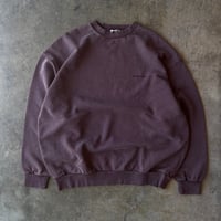 FARAH "CREW NACK LONG SLEEVE SHIRT" [BROWN]