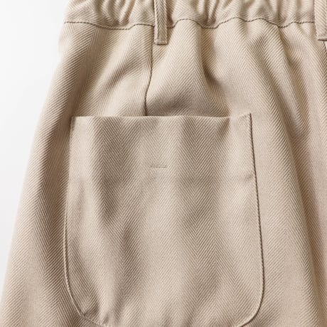 AMNE "HERRINGBONE PEG TOP SLACKS" 2COLORS