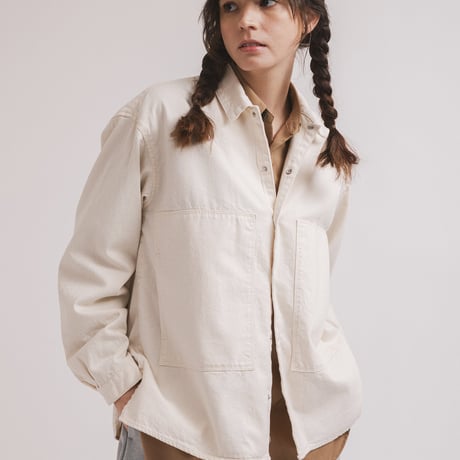 AMNE "GABARDINE CLASSIC SHIRTS" 2COLORS