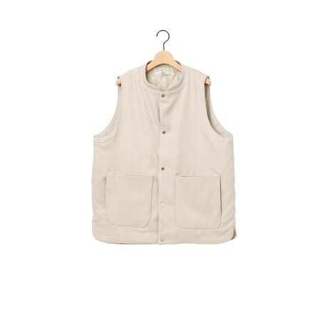AMNE "HERRINGBONE INSULATION VEST" 2COLORS