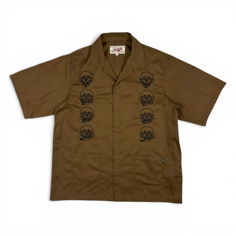 RUTSUBO "KENNY SKULL CAMP COLLAR SHIRT" 2COLORS