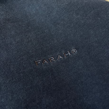 FARAH "CREW NACK LONG SLEEVE SHIRT" [BLACK]