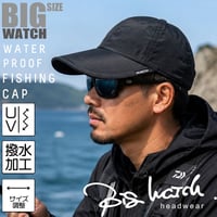 FI-02　 ウォータープルーフフィッシングCAP BIGWATCH  ブラック