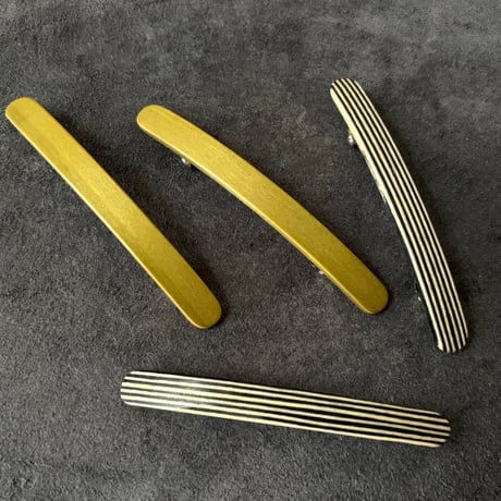 [KOSTKAMM]  Natural Wood Extra Slender Shape hair clip  6cm