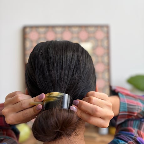 [KOSTKAMM]  Horn Hair Clip with Stick / 9437