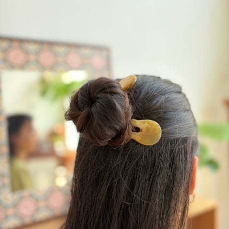 [KOSTKAMM]   Horn Hair Sticks / Short / 9432