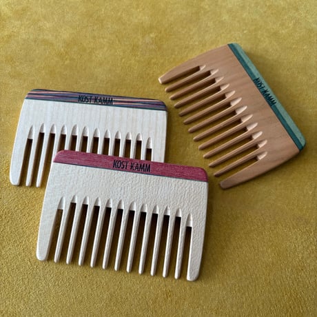[KOSTKAMM]  Wooden Pocket Comb /  Ex wide 10b
