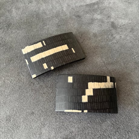 [KOSTKAMM] Natural Wood Hair Clip /  Recatanguiar / 6cm