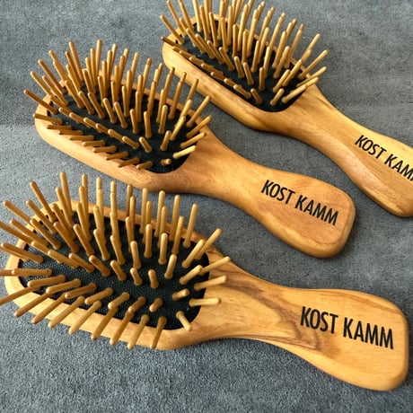 [KOSTKAMM]  Olive Wood Mini Hair Brush / 11.5cm / オリーブウッド  ミニブラシ / 4599