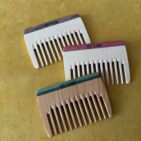 [KOSTKAMM]  Wooden Pocket Comb /  Ex wide 10b