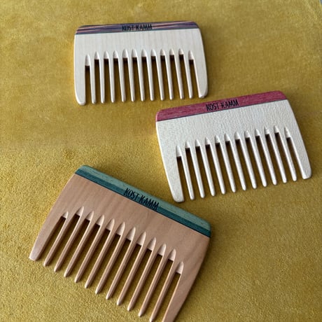 [KOSTKAMM]  Wooden Pocket Comb /  Ex wide 10b