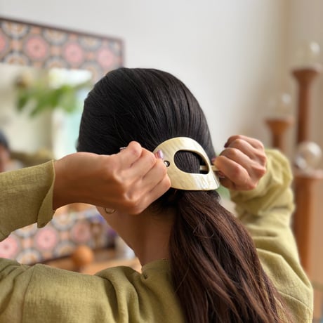 [KOSTKAMM]  Horn Hair Clip with Stick / 9436