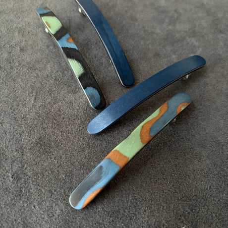 [KOSTKAMM]  Natural Wood Extra Slender Shape hair clip  6cm