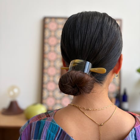 [KOSTKAMM]  Horn Hair Clip with Stick / 9437
