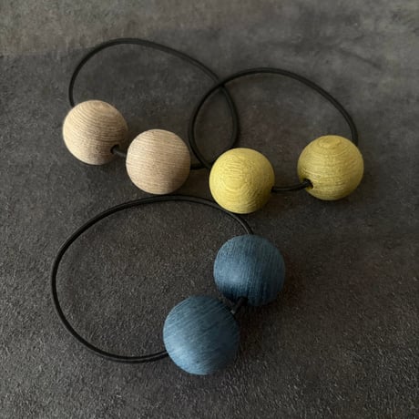 [KOSTKAMM]  2 balls Plaid clip , rubber