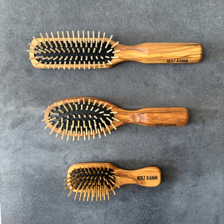 [KOSTKAMM]  Olive Wood Mini Hair Brush / 11.5cm / オリーブウッド  ミニブラシ / 4599