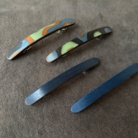 [KOSTKAMM]  Natural Wood Extra Slender Shape hair clip  6cm