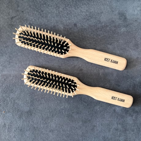 [KOSTKAMM]  Waxed Beech Wood Slender Hair Brush  / 21.5cm / スレンダー型ブラシ / 4500