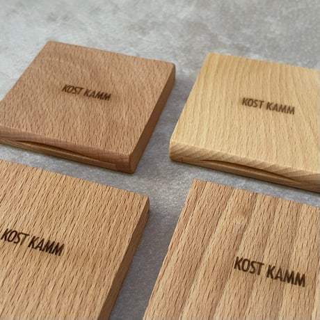 [KOSTKAMM]  Wooden Pocket Folding Mirror / 5501