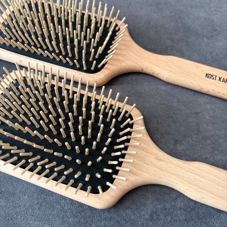 [KOSTKAMM]  Waxed Beech Wood Hair brush / 25.5cm /パドル型ブラシ/4540