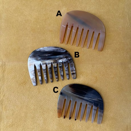 [KOSTKAMM]  Horn Curl Comb / Extreme Wide / 10cm / 120H